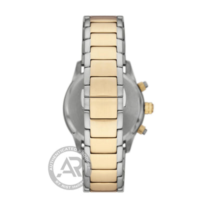 Emporio Armani AR11521 Mario Chronograph Two Tone Stainless Steel Bracelet