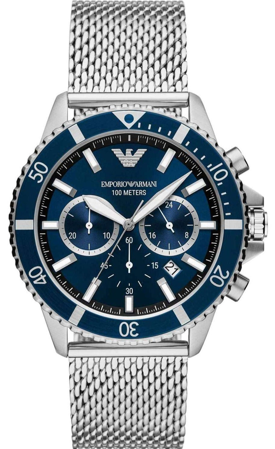 Emporio Armani AR11587 Diver Chronograph Stainless Steel Bracelet