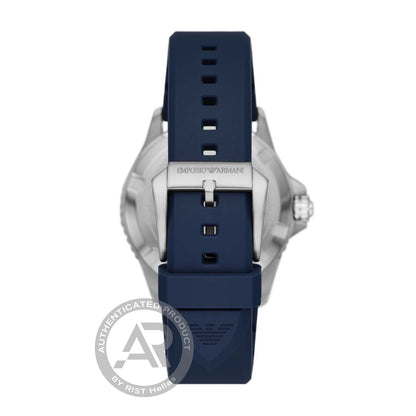 Emporio Armani AR11592 Diver GMT Blue Silicon Strap