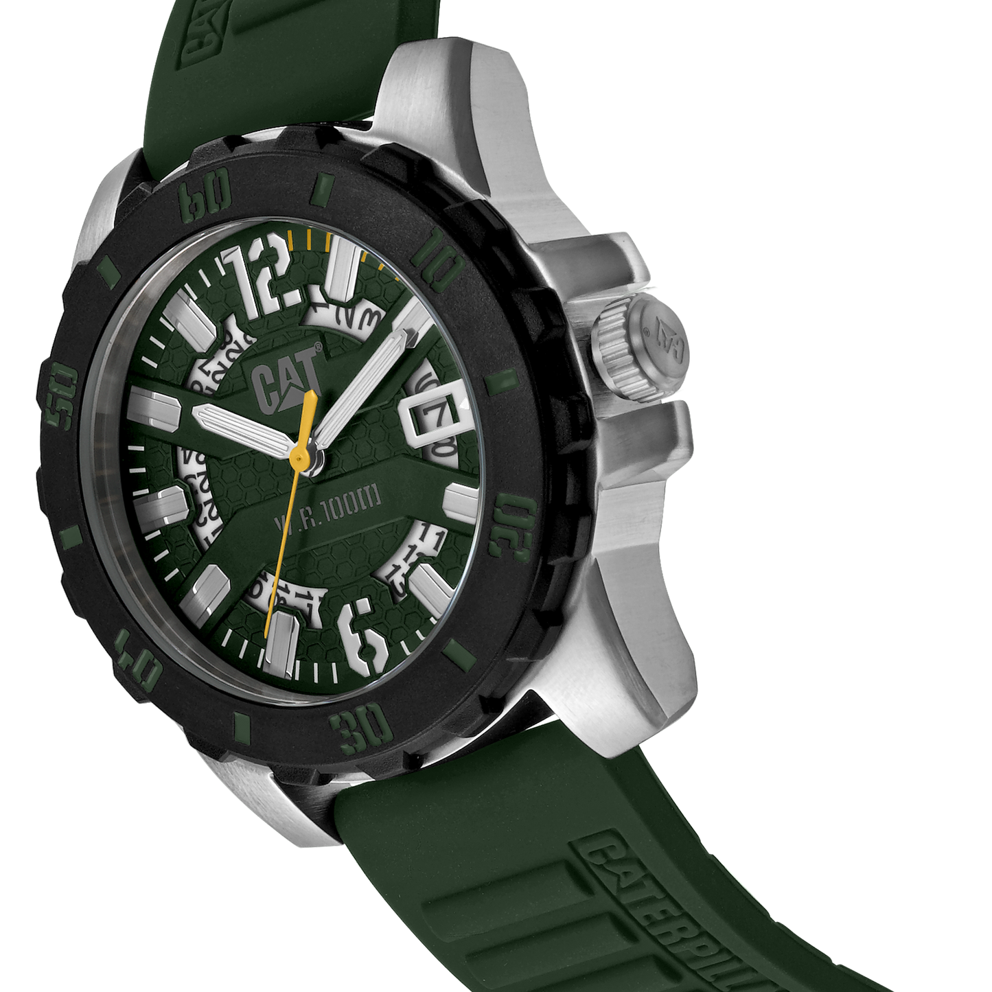 CATERPILLAR AR14123133 Steel Barricade Green Silicon Strap