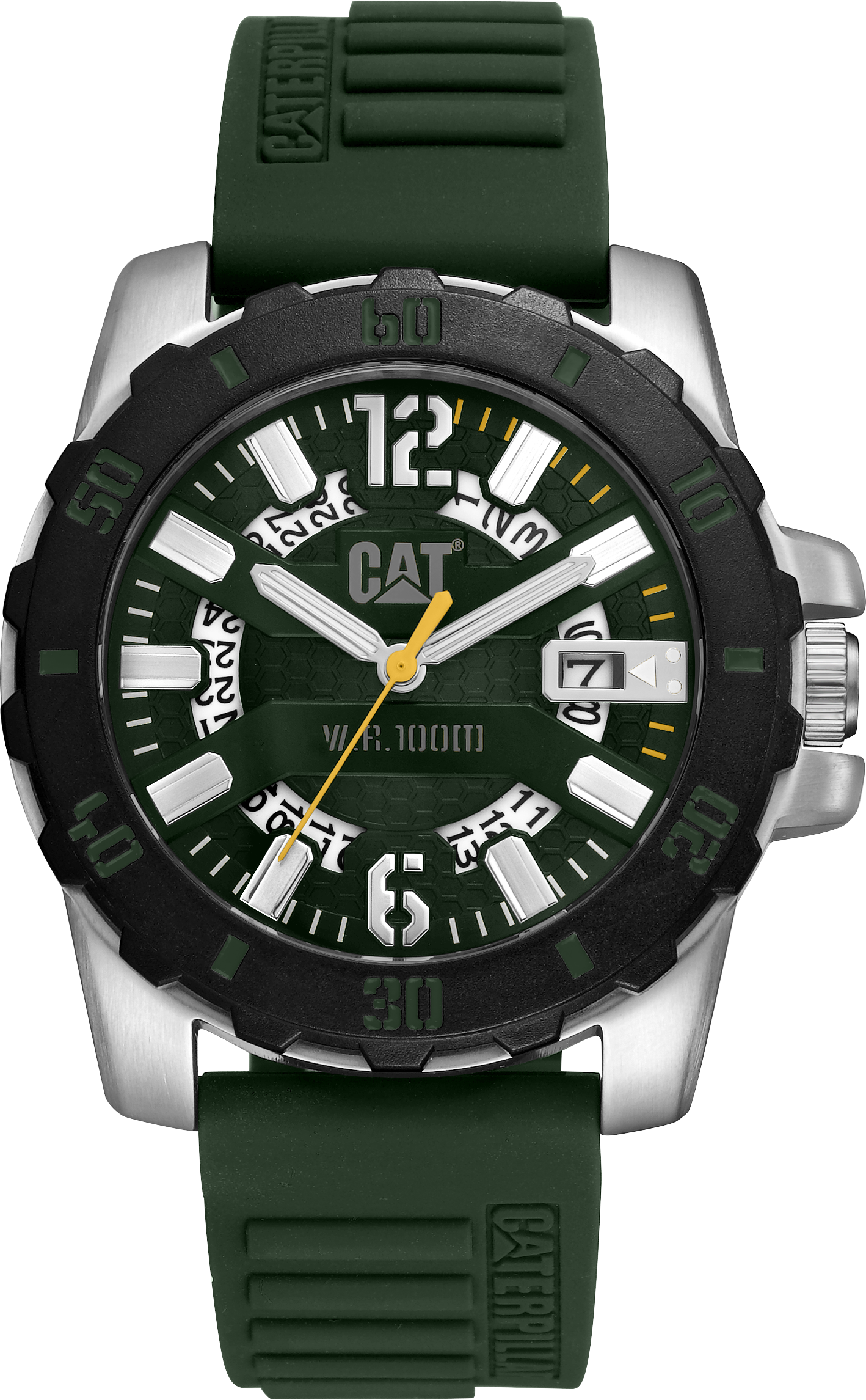 CATERPILLAR AR14123133 Steel Barricade Green Silicon Strap