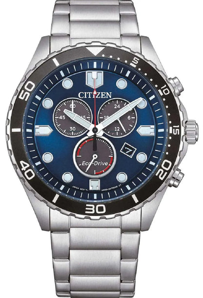Citizen AT2560-84L Eco-Drive Chronograph Stainless Steel Bracelet