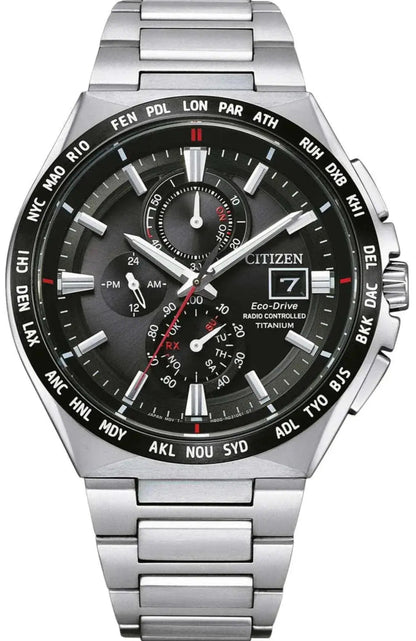 Citizen AT8234-85E RadioControlled Eco-Drive Titanium Bracelet