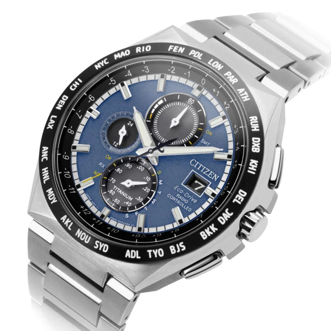 Citizen AT8238-84L RadioControlled Eco-Drive Titanium Bracelet