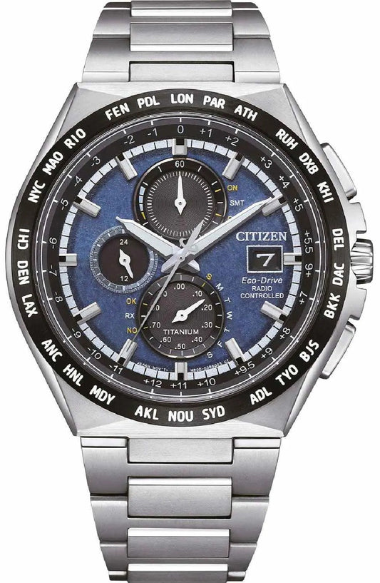 Citizen AT8238-84L RadioControlled Eco-Drive Titanium Bracelet