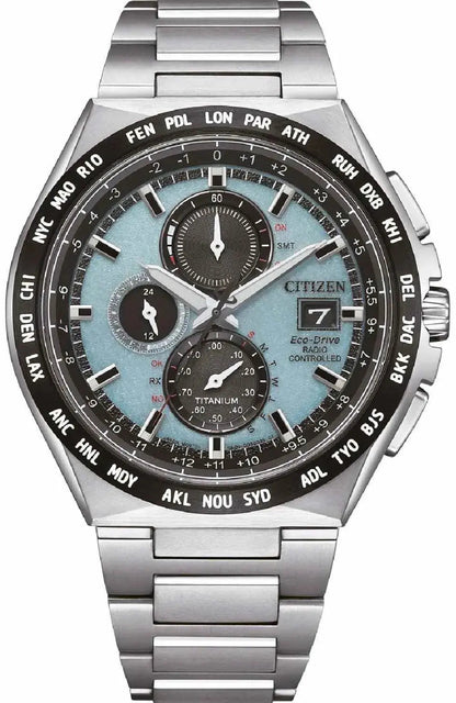 Citizen AT8238-84M RadioControlled Eco-Drive Titanium Bracelet