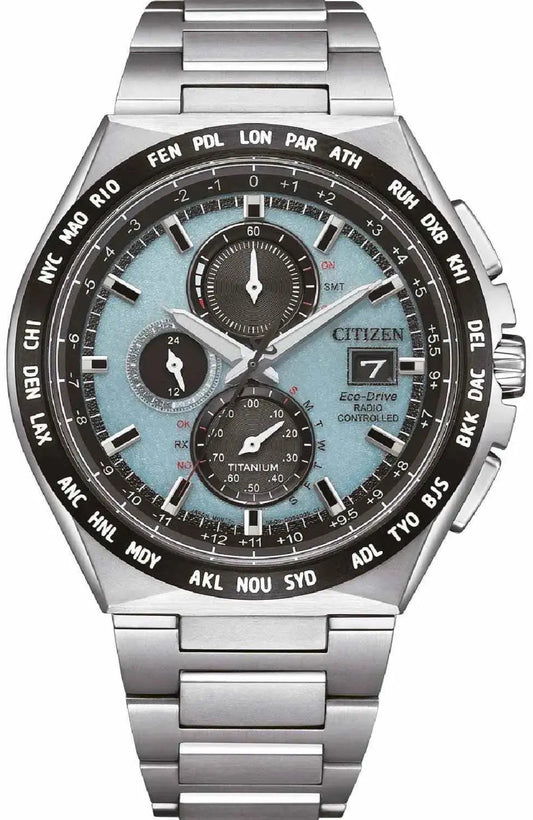Citizen AT8238-84M RadioControlled Eco-Drive Titanium Bracelet