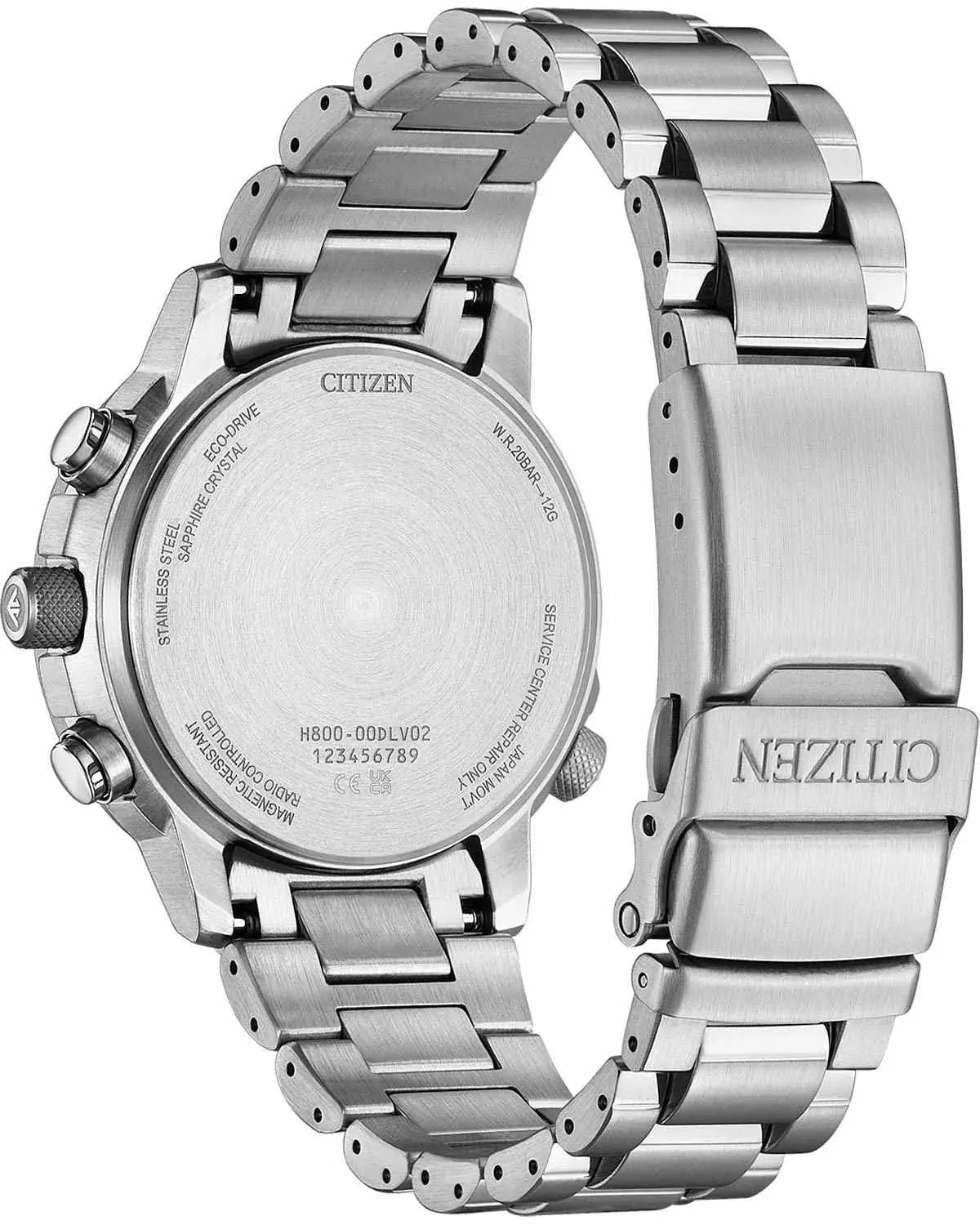 Citizen AT8300-58L Promaster Sky EcoDrive Chronograph Radiocontrolled Stainless Steel Bracelet