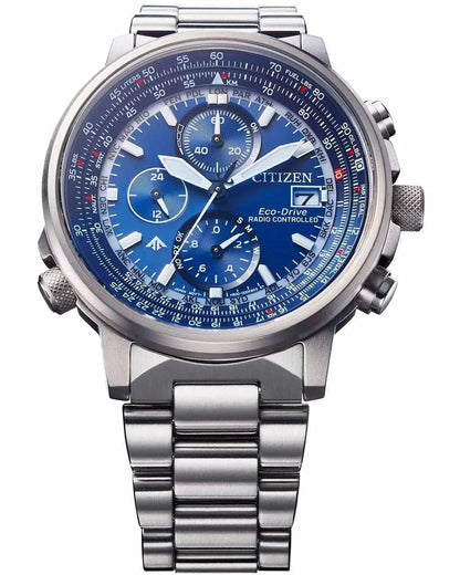 Citizen AT8300-58L Promaster Sky EcoDrive Chronograph Radiocontrolled Stainless Steel Bracelet