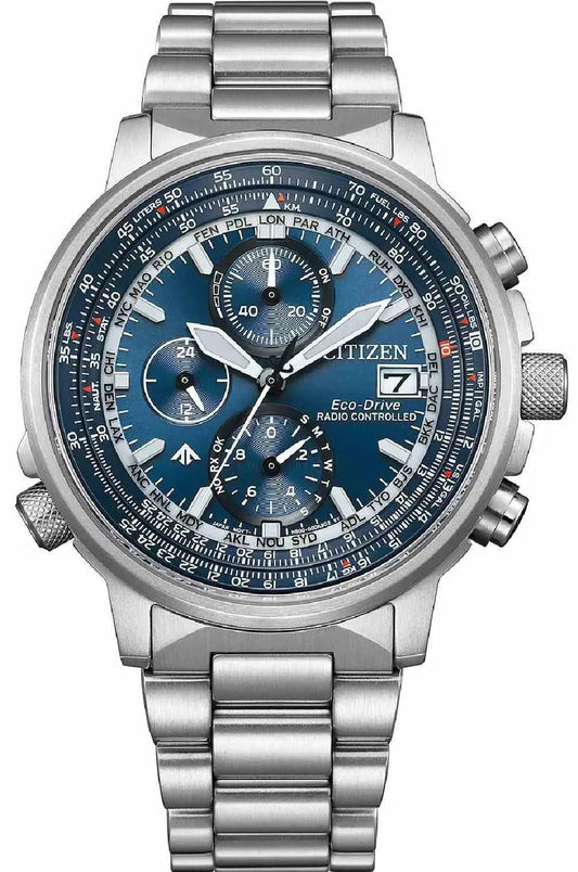 Citizen AT8300-58L Promaster Sky EcoDrive Chronograph Radiocontrolled Stainless Steel Bracelet