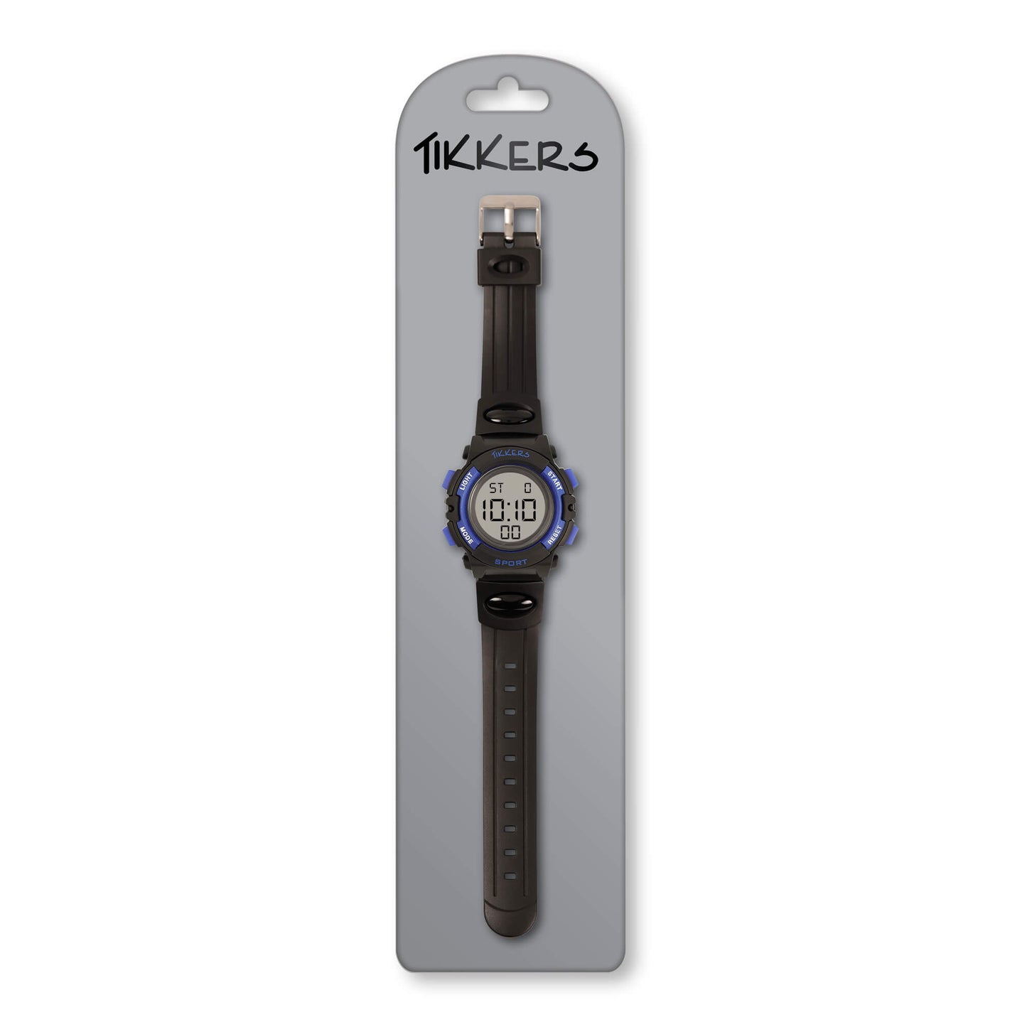 Tikkers ATK0212 Kids Digital Black Silicon Strap