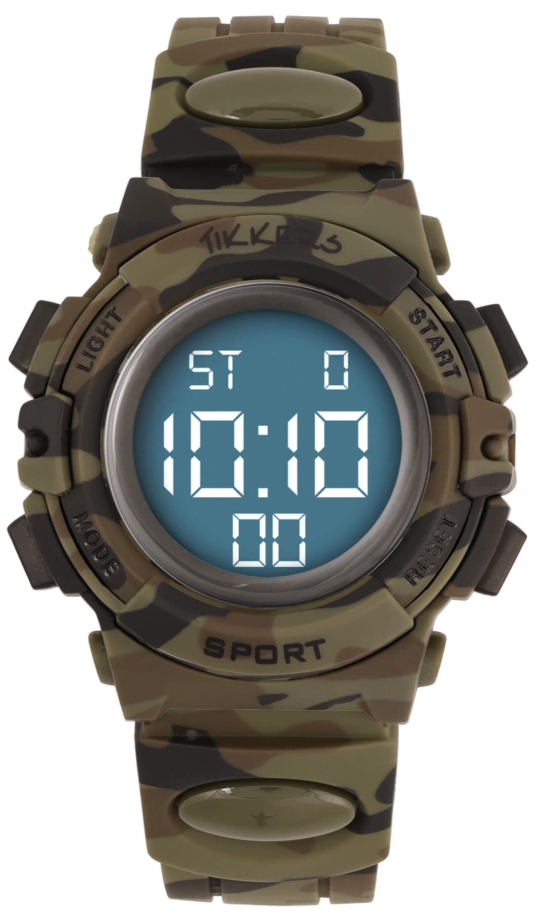 Tikkers ATK0214 Kids Digital Khaki Silicon Strap