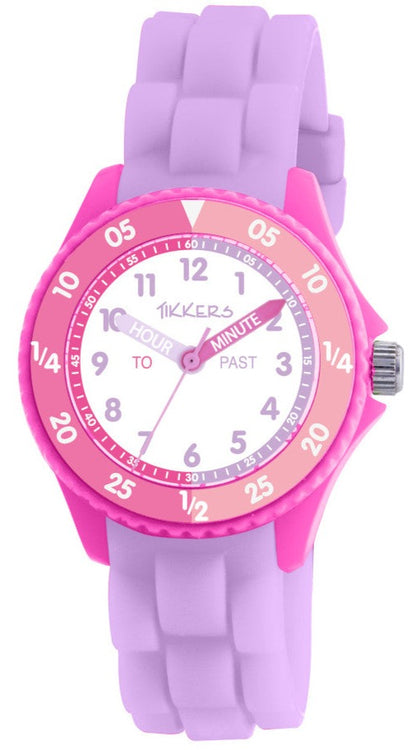 Tikkers ATK1087 Kids Purple Silicon Strap