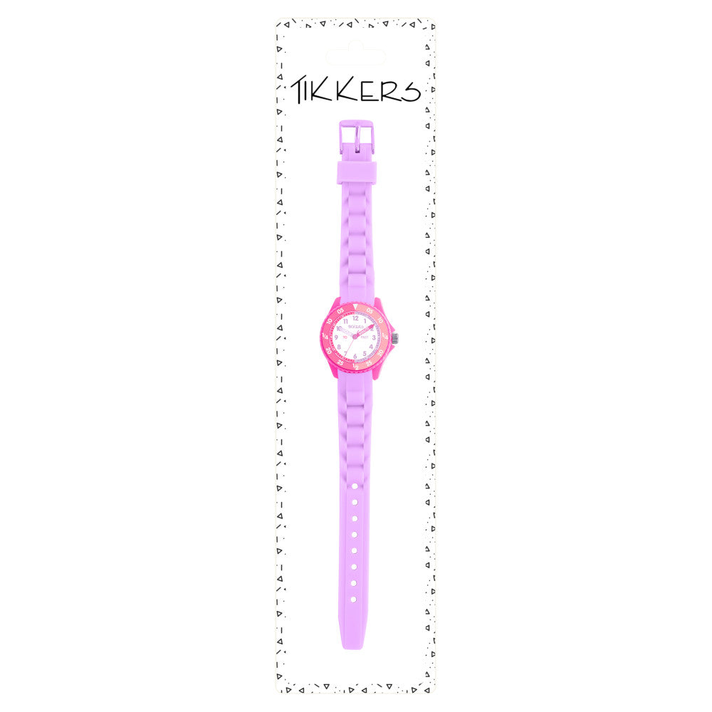 Tikkers ATK1087 Kids Purple Silicon Strap