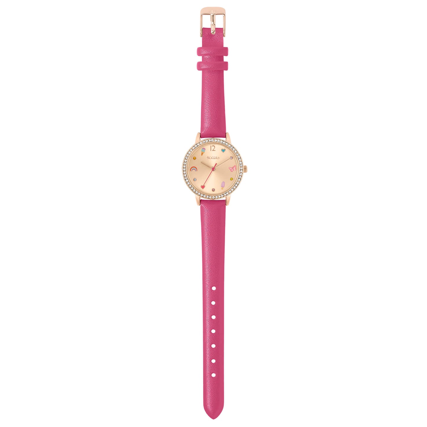 Tikkers ATK1089 Kids Rainbow Gift Set Pink Leather Strap