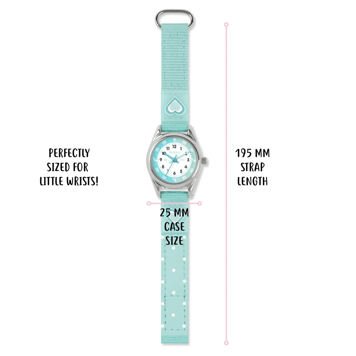 Tikkers ATK1094-SET Kids Gift Set Light Blue Fabric Strap