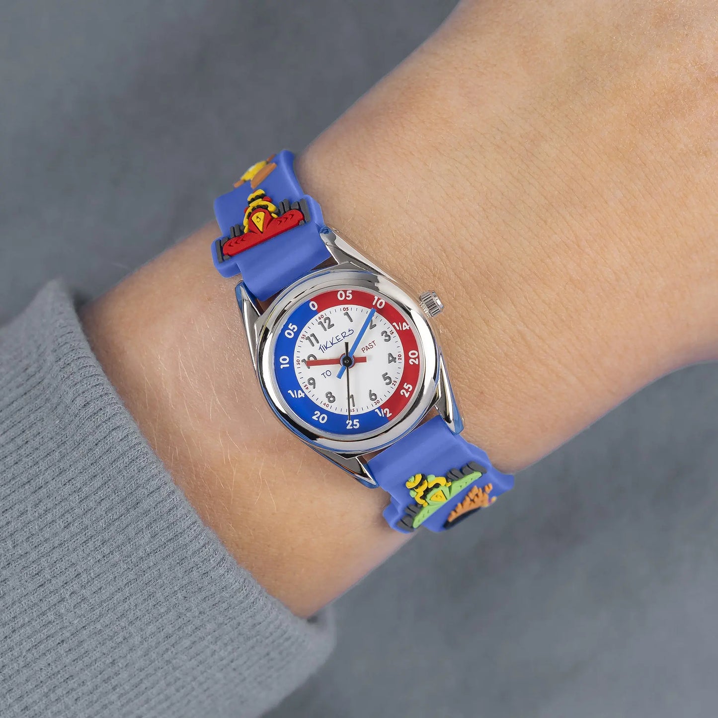 Tikkers ATK1096 Kids Sports Collection Blue Silicon Strap