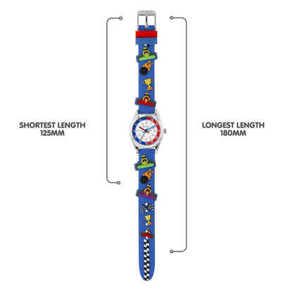 Tikkers ATK1096 Kids Sports Collection Blue Silicon Strap