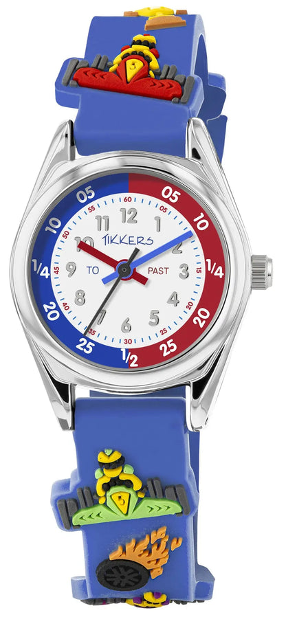 Tikkers ATK1096 Kids Sports Collection Blue Silicon Strap