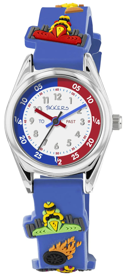 Tikkers ATK1096 Kids Sports Collection Blue Silicon Strap