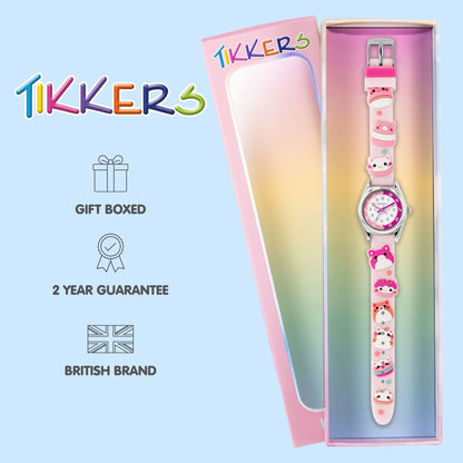Tikkers ATK1097 Kids Collection Pink Silicon Strap