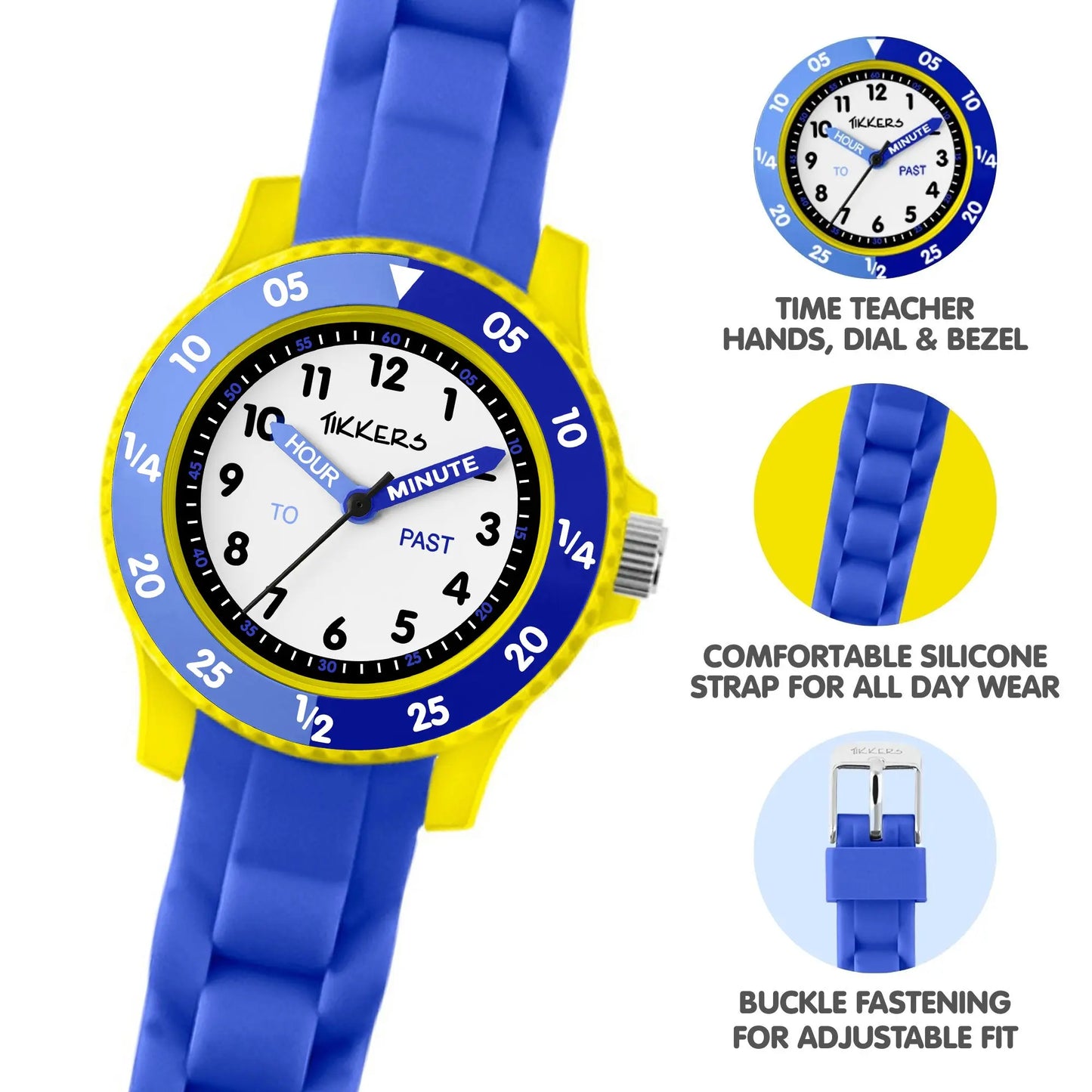 Tikkers ATK1099 Kids Collection Blue Silicon Strap