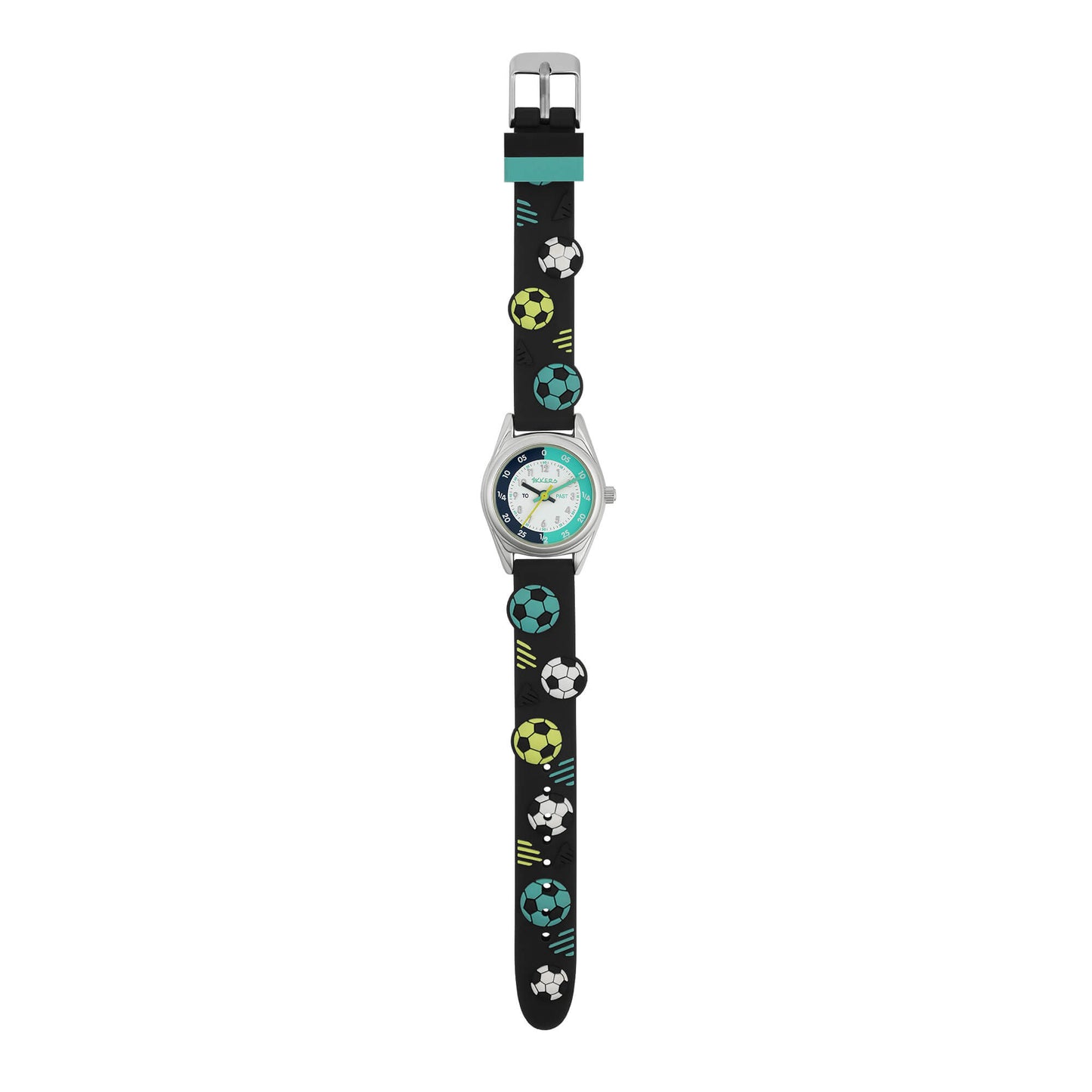 Tikkers ATK1101 Kids Sports Collection Black Silicon Strap