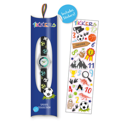 Tikkers ATK1101 Kids Sports Collection Black Silicon Strap