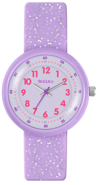 Tikkers ATK1102 Kids Purple Silicon Strap