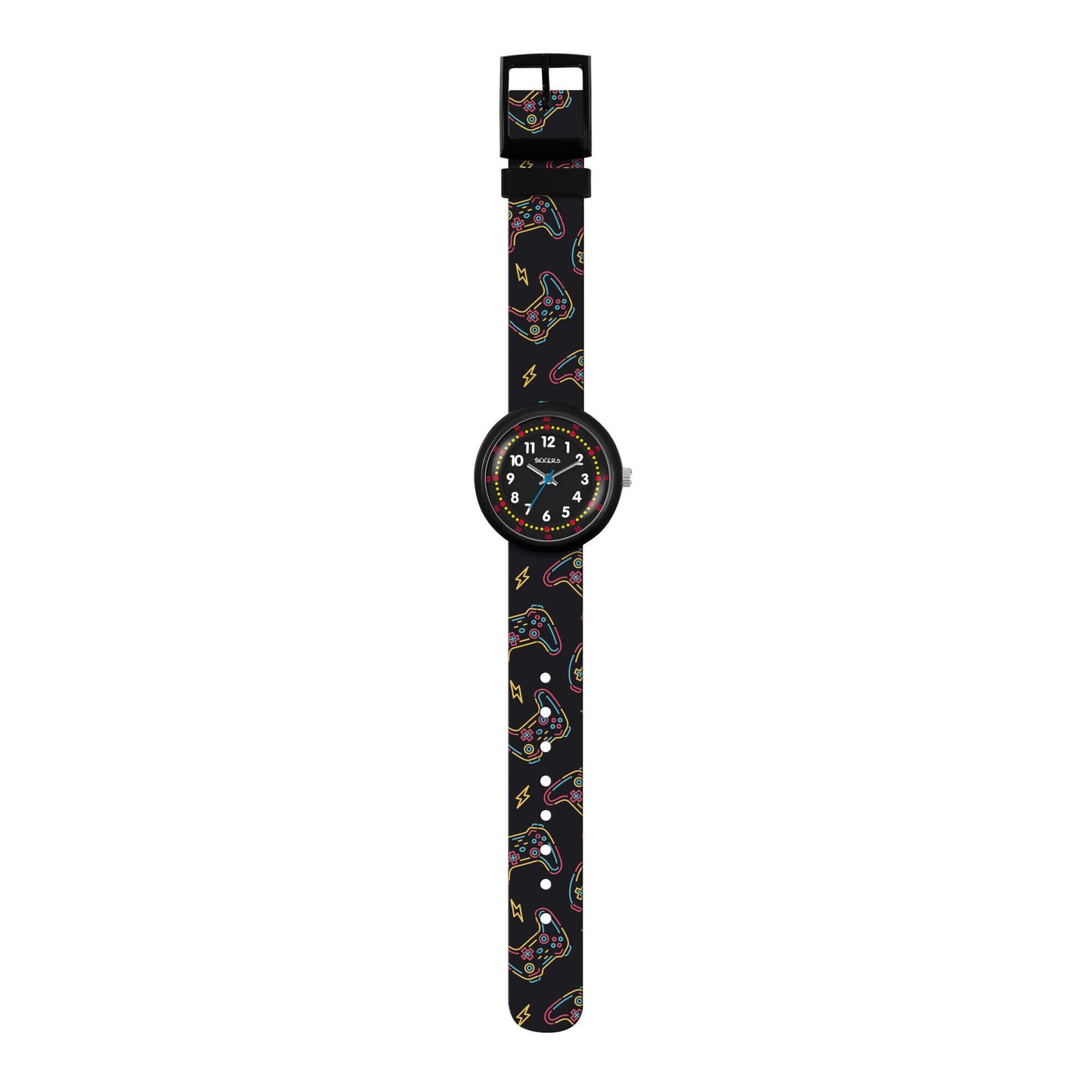 Tikkers ATK1103 Kids Collection Black Silicon Strap