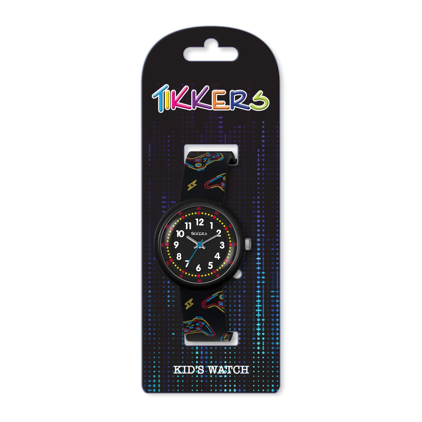 Tikkers ATK1103 Kids Collection Black Silicon Strap