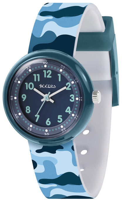 Tikkers ATK1104 Kids Collection Blue Silicon Strap