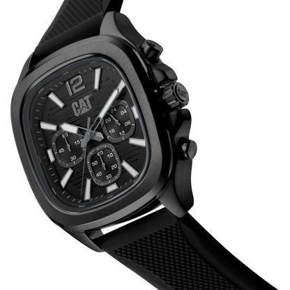 CATERPILLAR AV16321131 Axis Chrono Black Silicon Strap