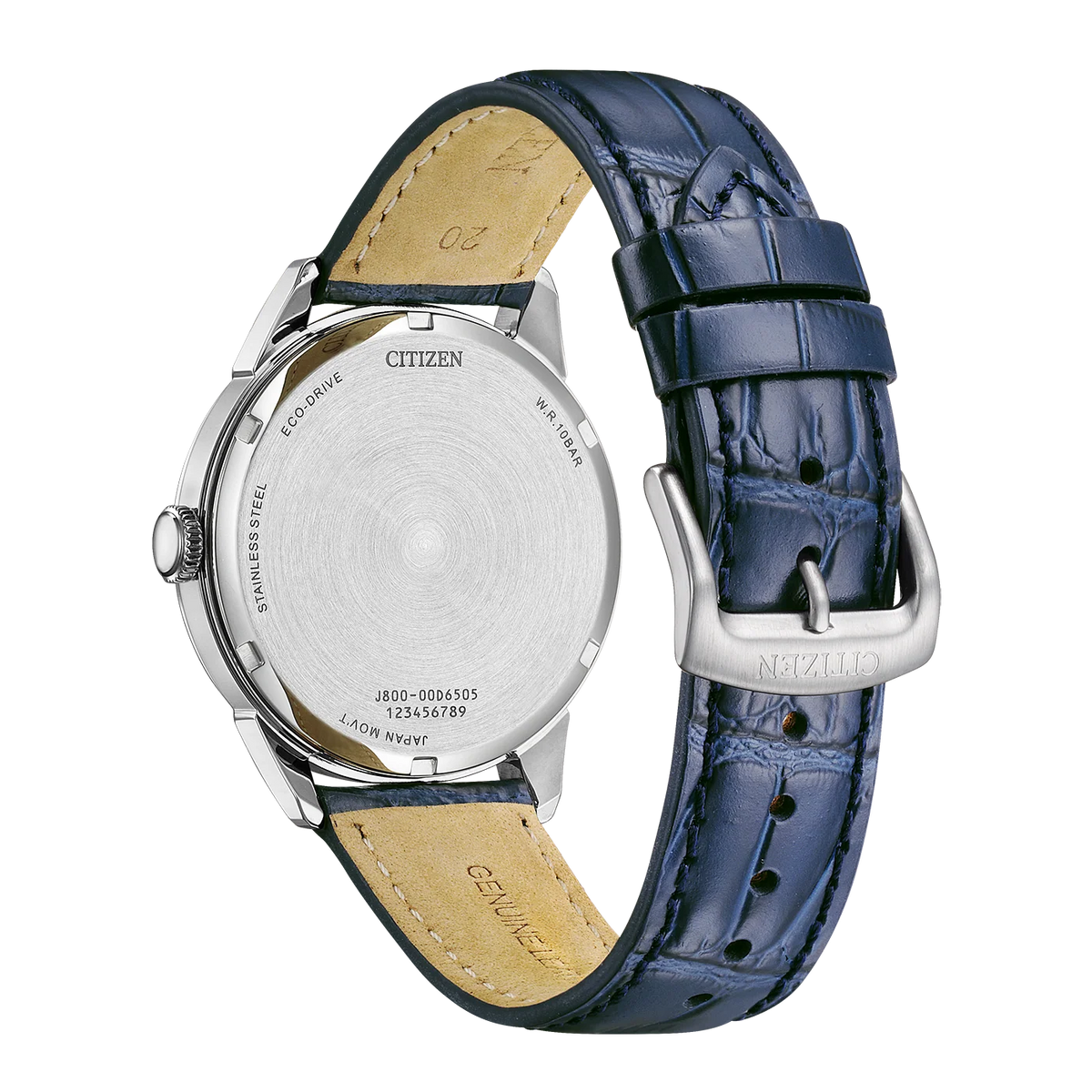 Citizen AW0130-85LE Eco-Drive Blue Leather Strap