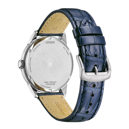 Citizen AW0130-85LE Eco-Drive Blue Leather Strap