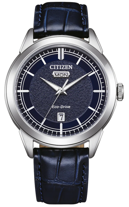 Citizen AW0130-85LE Eco-Drive Blue Leather Strap