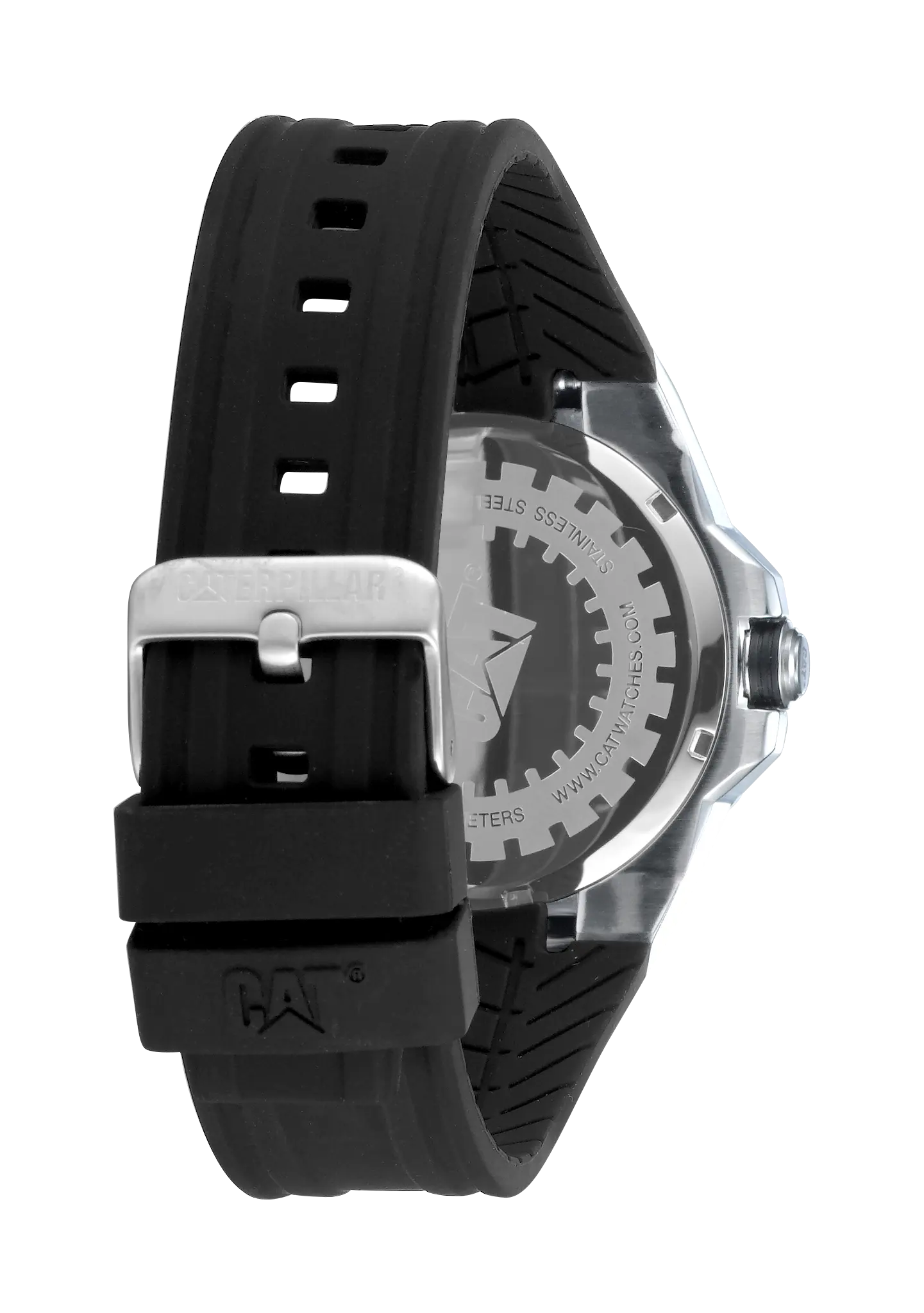 CATERPILLAR AW14121127 Hexline Black Silicon Strap