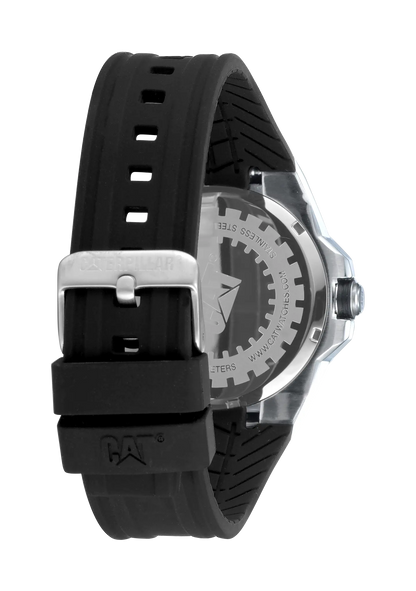 CATERPILLAR AW14121127 Hexline Black Silicon Strap