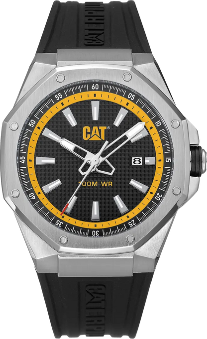 CATERPILLAR AW14121127 Hexline Black Silicon Strap
