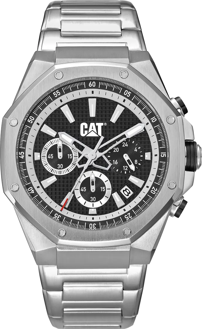 CATERPILLAR AW14311122 Hexline Chronograph Stainless Steel Bracelet