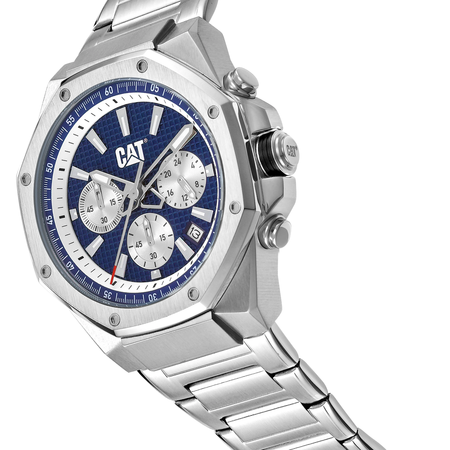 CATERPILLAR AW14311622 Hexline Chronograph Stainless Steel Bracelet
