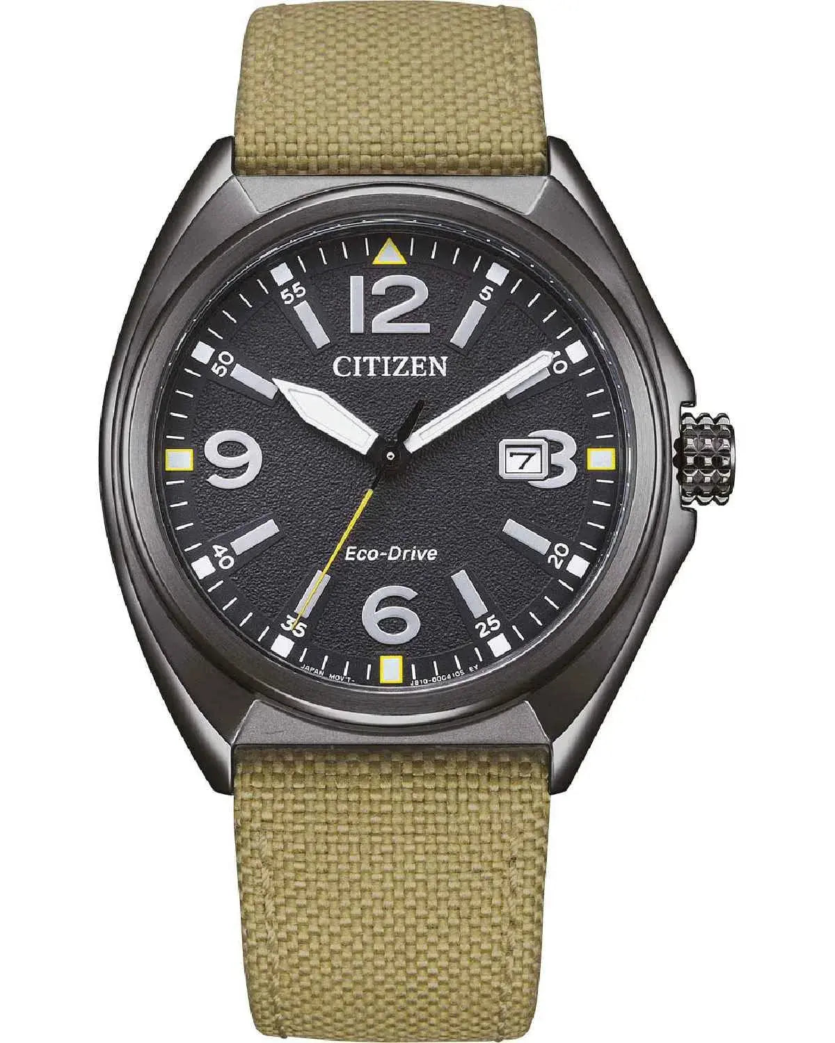 Citizen AW1575-08E Eco-Drive Beige Fabric Strap