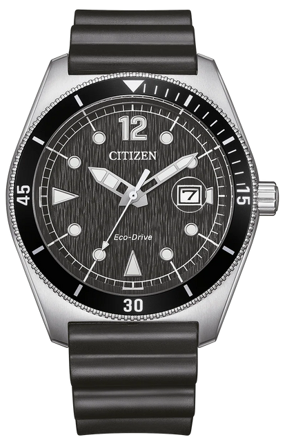 Citizen AW1889-00E Eco-Drive Black Rubber Strap
