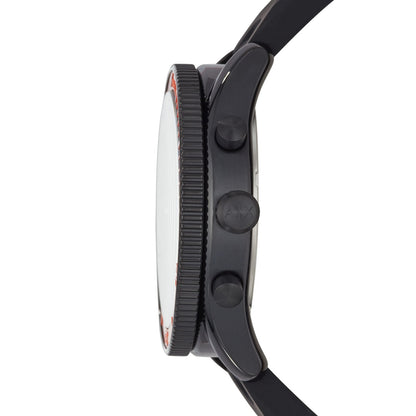Armani Exchange AX1821 Enzo Chronograph Black Silicone Strap