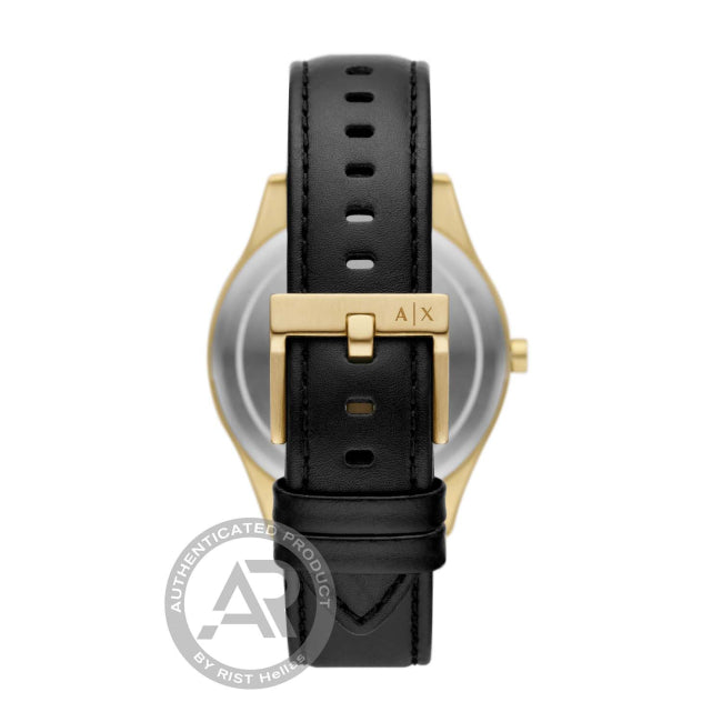 Armani Exchange AX1876 Dante Black Leather Strap