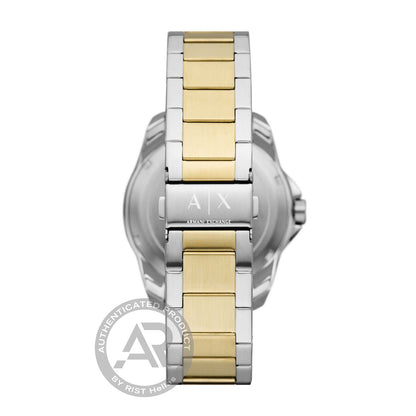 Armani Exchange AX1956 Spencer Two Tone Stainless Steel Bracelet