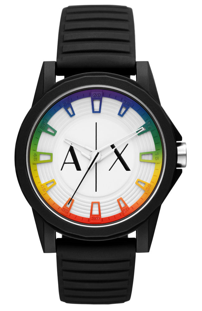 Armani Exchange AX2531 Outerbanks Black Silicon Strap