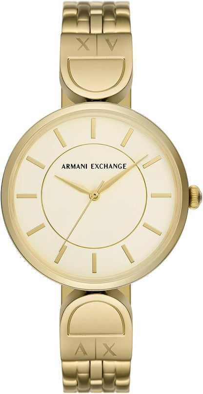 Armani Exchange AX5385 Brooke Gold Stainless Steel Bracelet