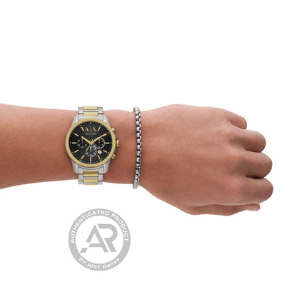 Armani Exchange AX7148SET Banks Two Tone Steel Bracelet & Bracelet Set