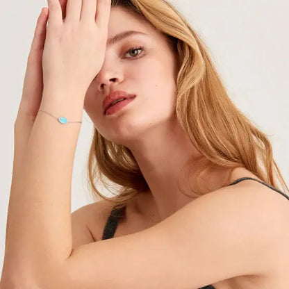 Ania Haie B027-01H Βραχιόλι Turquoise Tidal από Επιπλατινωμένο Ασήμι